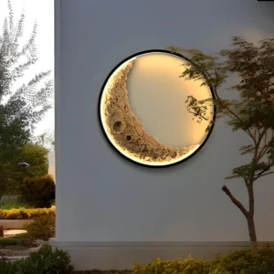 3D Moon Wall Lamp Indoor and Outdoor