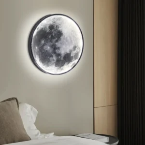 Earth/Moon, Round Wall Lamp