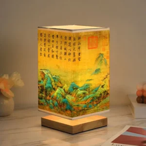 Chinese Landscape Table Lamp